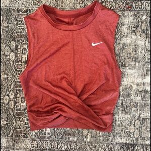 Nike Dri Fit twist top Crop tank XS
